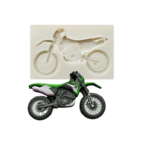 Silikon Fondant Kuchen Formen 2 Stück~ 3D-Motorrad-Silikonform Zum Selbermachen, Schokoladen-Backen, Keksform von HIRAIDAI