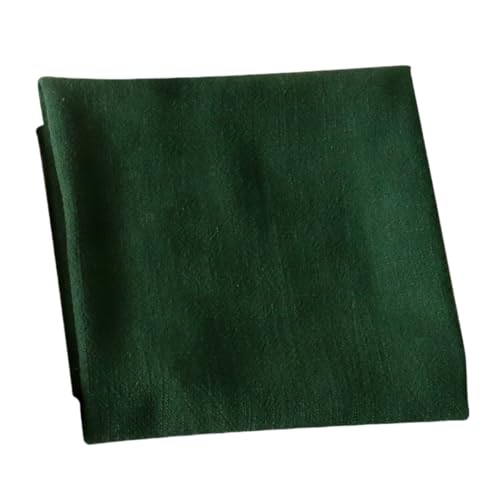 Stoffserviette 8 Stücke Baumwolle Und Leinen Serviettentuch 40X40Cm Küche Serviette Tischset Quadratisches Geschirrtuch - Dunkelgrün von HIRAIDAI
