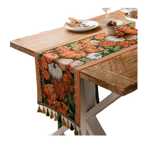 Tischläufer Tischläufer Aus Jacquardstoff, Halloween-Tischdecke Für Tee Und Abendessen, 35X260cm Tischläufer Tischläufer Aus Jacquardstoff, Halloween-Tischdecke Für Tee Und Abendessen, 35X260cm von HIRAIDAI
