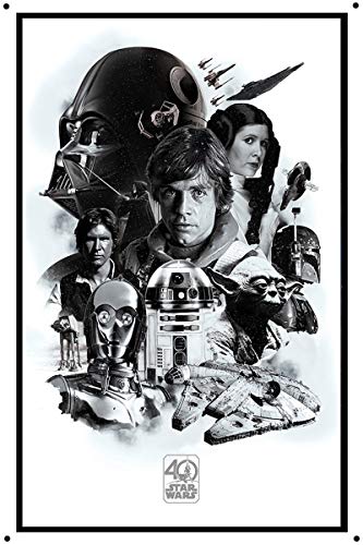 Retro Metall-Blechschild 20,3 x 30,5 cm Star Wars Poster Retro Metallschild Pulp Fiction Filmposter Blechschild von HISIMPLE