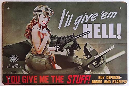 Retro-Stil Mädchen Pin Up Sexy Girl Poster Auto Garage Auto Geschäft Man Cave Wanddekoration für Bars, Restaurants, Cafés Pubs, Bar Den Aluminium Schilder 30,5 x 20,3 cm (style0106) von HISIMPLE