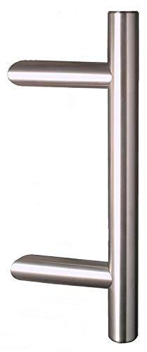 HISKA Haustürgriff Edelstahl, Länge 320mm Achsmaß 200mm, Stossgriff, Stangengriff mit 45° Haltern, Made in Germany HISKA Haustürgriff Edelstahl, Länge 320mm Achsmaß 200mm, Stossgriff, Stangengriff mit 45° Haltern, Made in Germany von HISKA