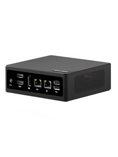 HISTTON Industrie Computer N150, 8 GB DDR5 RAM 256 GB NVME SSD, WiFi5, BT4.2, Dreifaches 4K Display (Dual HDMI+DP), Mini PC Unterstützung TPM2.0, PXE, Mikro Computer Für Büro/Heim/Industrie von HISTTON