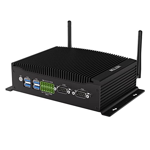 HISTTON Lüfterlos Mini PC Core i5-10210U, 16GB RAM 512GB M2. SSD, Industrie PC mit 2 RS232/485 COM, Dual HD+DP 4K Triple Display, 2 LAN, 6 USB, GPIO, WiFi, BT4.2, Mini PC Windows 11 Pro, Linux/Ubuntu von HISTTON