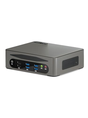 HISTTON Mini Desktop PC, 13th Gen Core i5-1340P(12 Cores 16 Threads, Up to 4.6GHz), 32GB DDR5 256GB NVME SSD, WiFi6, BT5.2, 4K Triple Display DP+HD+Type-C, Mini Computers Windows 11 Pro for Office von HISTTON