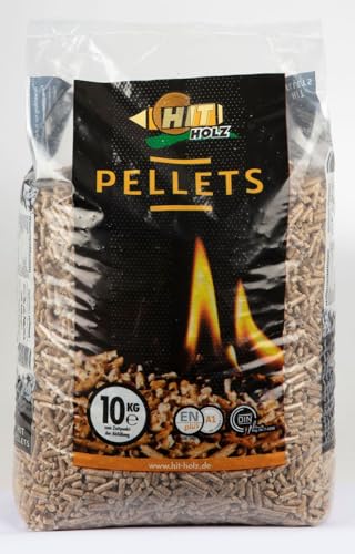 HIT HOLZ Pellets 10kg Ø6mm ENplus A1DIN Sackware Brennstoff Pelletofen Ofen Heizung von HIT HOLZ