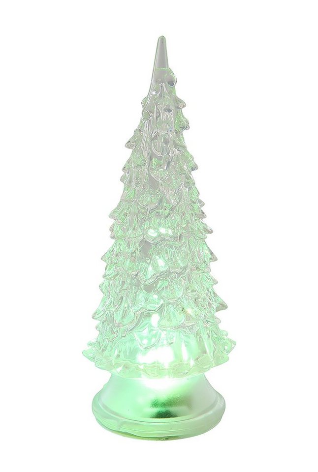 HIT Trading LED-Kerze LED TEELICHT TANNENBAUM Farbwechsel 10cm aus Acryl 26, Weihnachtsbaum Teelichter Baum von HIT Trading