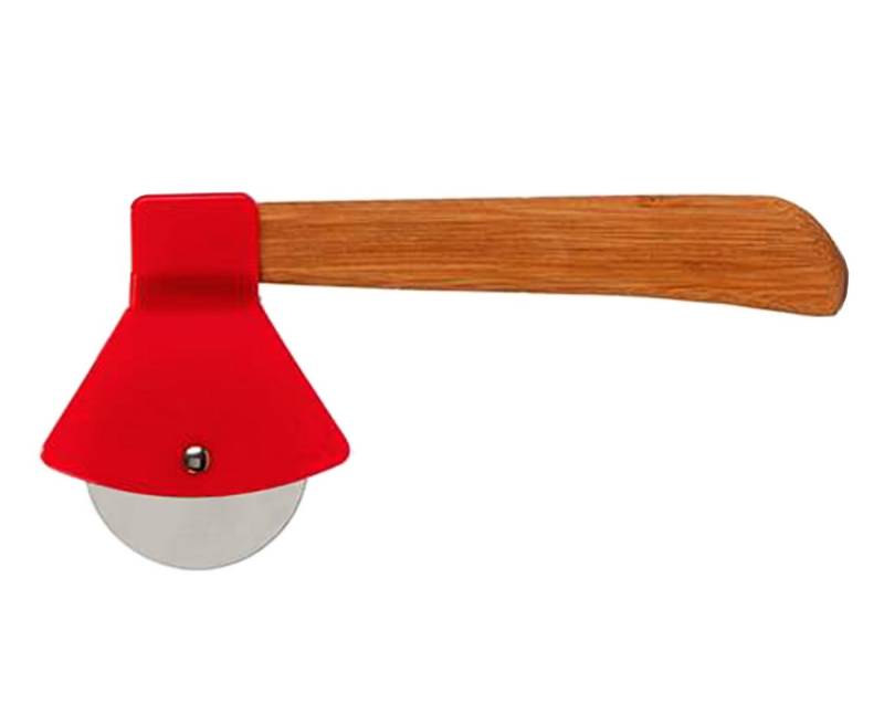 HIT Trading Pizzamesser PIZZAMESSER 21cm in Form einer Axt Pizzaschneider Pizzaroller 94 Pizza Roller von HIT Trading