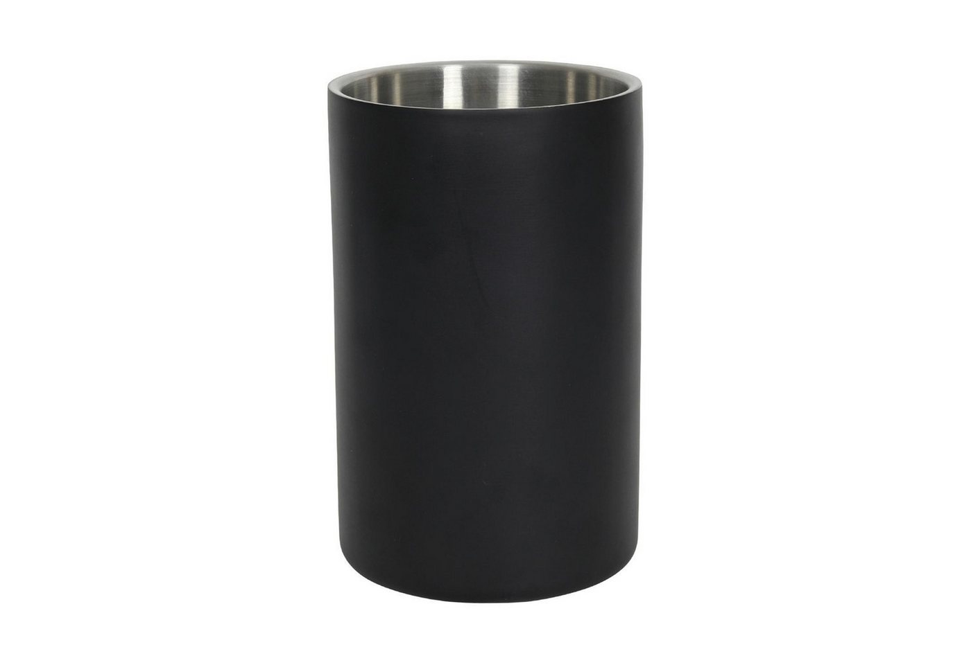 HIT Trading Weinkühler Sektkühler PANORI, Schwarz, Ø 12 x H 16 cm, doppelwandig von HIT Trading