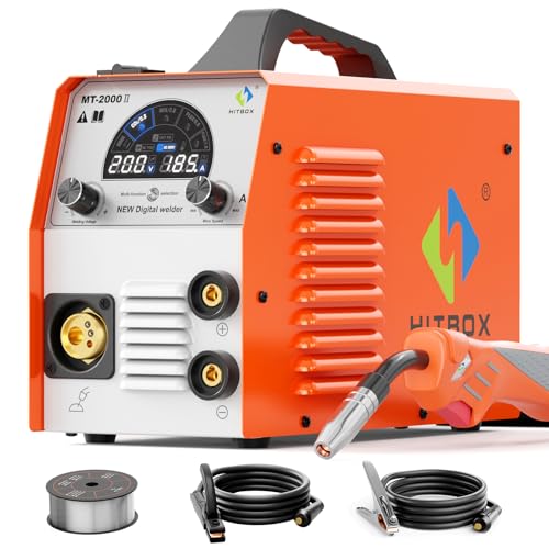 HITBOX 200A IGBT Fülldraht Schweißgerät, 5-in-1 MIG/MAG ohne Gas/MIG Mischgas/MMA/LIFT TIG – Vollsynergisches Schweißgerät mit freier Fülldrahtrolle, Modell MT2000II HITBOX 200A IGBT Fülldraht Schweißgerät, 5-in-1 MIG/MAG ohne Gas/MIG Mischgas/MMA/LIFT TIG – Vollsynergisches Schweißgerät mit freier Fülldrahtrolle, Modell MT2000II von HITBOX