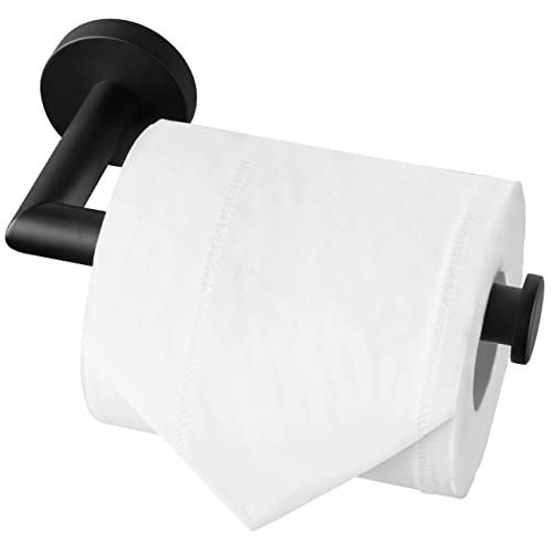 HITSLAM Toilettenpapierhalter, WC Edelstahl Klopapierhalter für Küche und Badzimmer Toilette Toilettenpapier (Matt Schwarz) von HITSLAM
