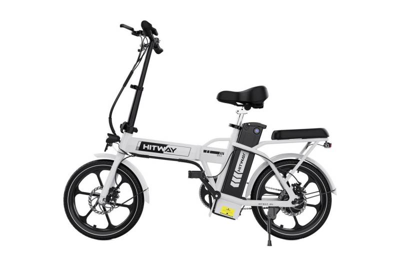 HITWAY E-Bike 16 zoll Elektrofahrrad, E-Faltrad mit 36V10,4Ah abnehmbare Akku von HITWAY