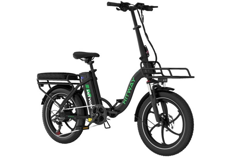 HITWAY E-Bike Cityrad 20*3,0 zoll Elektrofahrrad Pedelec mit 36V13Ah Akku, 7 Gang Shimano Schaltwerk, Kettenschaltung, Heckmotor, 561,6 Wh, Klappfahrrad E Mountainbike für Damen u. Herren HITWAY E-Bike Cityrad 20*3,0 zoll Elektrofahrrad Pedelec mit 36V13Ah Akku, 7 Gang Shimano Schaltwerk, Kettenschaltung, Heckmotor, 561,6 Wh, Klappfahrrad E Mountainbike für Damen u. Herren von HITWAY