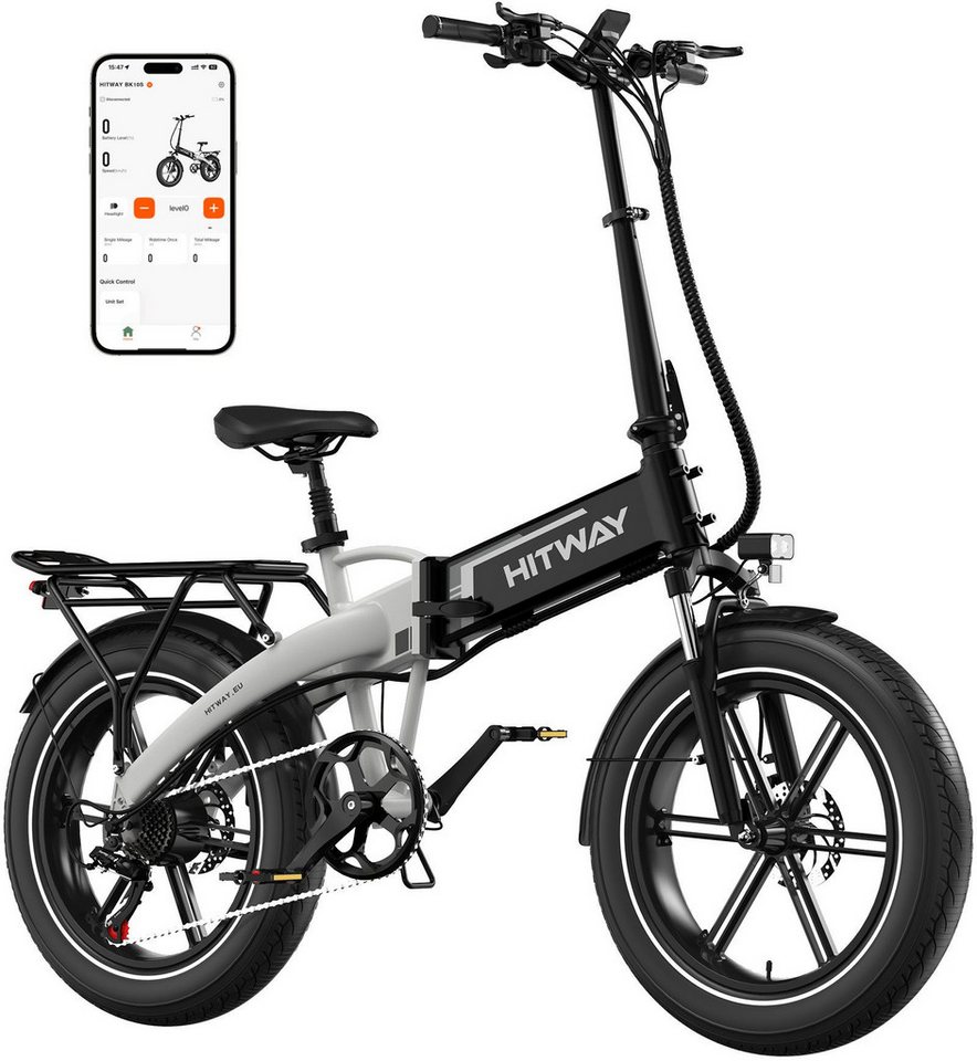 HITWAY E-Bike 20*4,0 zoll Elektrofahrrad mit 48V13Ah Akku Pedelec HITWAY E-Bike 20*4,0 zoll Elektrofahrrad mit 48V13Ah Akku Pedelec von HITWAY