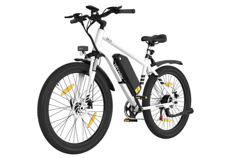 HITWAY E-Bike Mountainbike 27,5 Zoll Elektrofahrrad 36V13Ah Akku max. 60-100km, 7 Gang shimano shimano Schaltwerk, Kettenschaltung, Heckmotor, 468 Wh, (1 tlg), E-Faltrad MTB E Mountainbike für Damen u. Herren von HITWAY