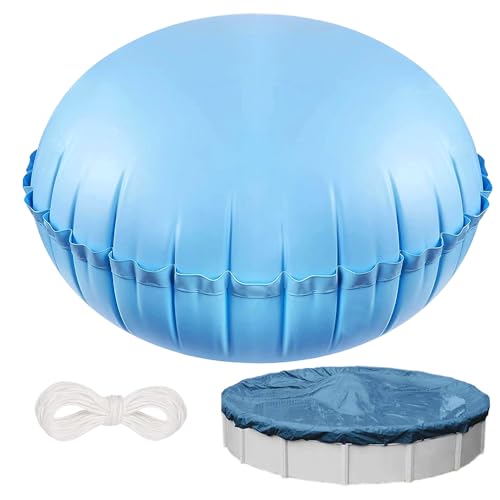 HIULLEN 4x4 ft Poolkissen Winte,Pool Luftkissen Winter Zubehör,Winter-Schluss-Luftkissen Kaltbeständig Für Winterfeste Poolabdeckung Oberirdischen Pool Winterkissen(Round) von HIULLEN