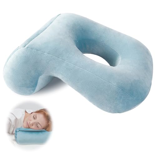 HIULLEN Nickerchen Schlafkissen Kissen, Schreibtischkissen Plüsch, Massagekissen mit Loch, Atmungsaktiv Massage Kopfstütze Nackenkissen für Zuhause, Büro, Sofa, Flugzeug, Auto, Camping HIULLEN Nickerchen Schlafkissen Kissen, Schreibtischkissen Plüsch, Massagekissen mit Loch, Atmungsaktiv Massage Kopfstütze Nackenkissen für Zuhause, Büro, Sofa, Flugzeug, Auto, Camping von HIULLEN