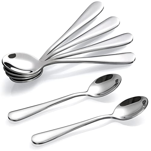 Hiware 6 Stück Demitasse Espresso Löffel 10,2 cm Edelstahl Mini Kaffeelöffel von HIWARE