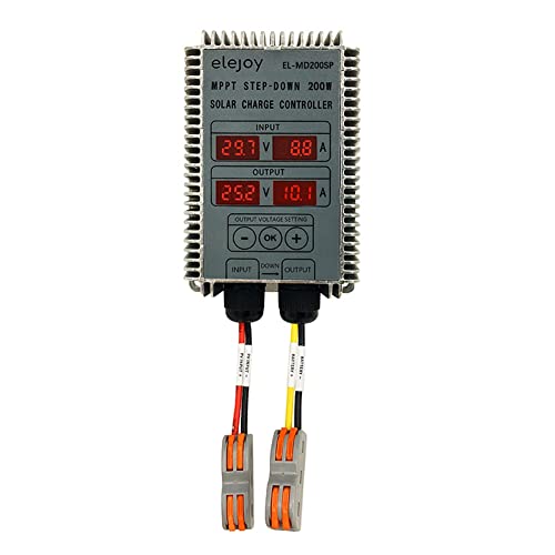 HIXISTO Solar Laderegler 200/300/40. 0w mppt. Wiederholung Echtzeit-Tracking Solar-Batterie-Aufladungsregler-Anzeige 10~30V Ausgangsspannung einstellbar Solar Charge Controller (Color : 400W) von HIXISTO