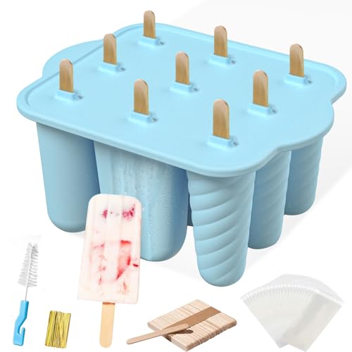 Eisformen Silikon, Eis am Stiel Wiederverwendbar Popsicle BPA Frei Eisform Lebensmittelqualität für Kinder und Erwachsene Eisformen DIY Popsicle Eisformen Silikon, Eis am Stiel Wiederverwendbar Popsicle BPA Frei Eisform Lebensmittelqualität für Kinder und Erwachsene Eisformen DIY Popsicle von HIYAA