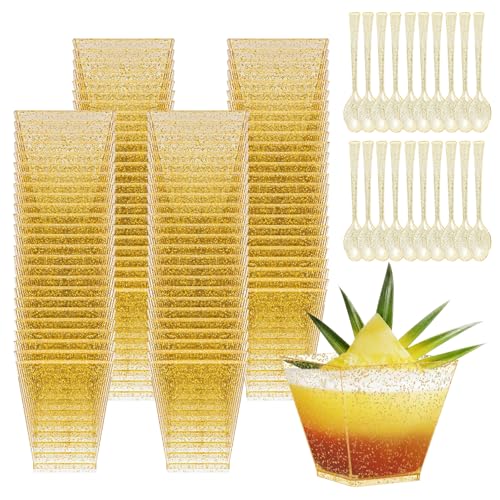HIYAA Dessertgläser Plastik, 50 Stück 2oz/60ml Dessertbecher Dessertschalen mit 50 Löffeln,Wiederverwendbar für Mousse,Pudding,Eiscreme,Dessert Party,Picknick,Weihnachtsfeier HIYAA Dessertgläser Plastik, 50 Stück 2oz/60ml Dessertbecher Dessertschalen mit 50 Löffeln,Wiederverwendbar für Mousse,Pudding,Eiscreme,Dessert Party,Picknick,Weihnachtsfeier von HIYAA