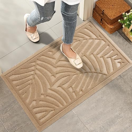 HIYARD Fußmatte für den Eingangsbereich, saugfähig, schmutzabweisend, für drinnen und draußen, wasserdichte Fußmatte, stabile rutschfeste Unterseite, lichtbeständig, flaches Profil, Eingangsmatte für HIYARD Fußmatte für den Eingangsbereich, saugfähig, schmutzabweisend, für drinnen und draußen, wasserdichte Fußmatte, stabile rutschfeste Unterseite, lichtbeständig, flaches Profil, Eingangsmatte für von HIYARD