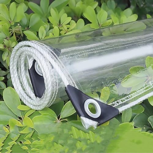 HIYOUGO Wasserdicht Plane Transparent Mit ösen, 1.8x2m Regenschutz Abdeckplane, Klar Abdeckung für Pavillons, Pavillon, Balkon, Gärten, Pflanzendach, Gewächshaus Pet Hutch Dach HIYOUGO Wasserdicht Plane Transparent Mit ösen, 1.8x2m Regenschutz Abdeckplane, Klar Abdeckung für Pavillons, Pavillon, Balkon, Gärten, Pflanzendach, Gewächshaus Pet Hutch Dach von HIYOUGO