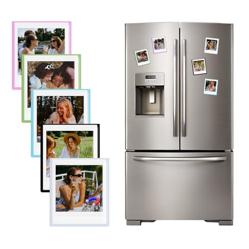 HIYQIN 25er-Pack Magnetische Bilderrahmen für Instax Square Film, 3x3,5 Bilderrahmen Kühlschrank Fotodisplay passend für Fujifilm Instax Square SQ1/SQ20/SQ40/SQ10/SQ6/SP-3 - Bunt HIYQIN 25er-Pack Magnetische Bilderrahmen für Instax Square Film, 3x3,5 Bilderrahmen Kühlschrank Fotodisplay passend für Fujifilm Instax Square SQ1/SQ20/SQ40/SQ10/SQ6/SP-3 - Bunt von HIYQIN