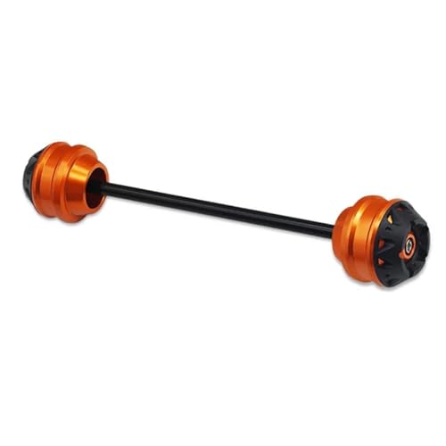 HIZORB Motorrad-Radschutz Für Suzuki GSX-S1000 GSX-S1000F 2015-2019 2020 2021 Motorradzubehör Vorderrad-Hinterrad-Achsen-Gabel-Crash-Slider(Rear Orange) von HIZORB