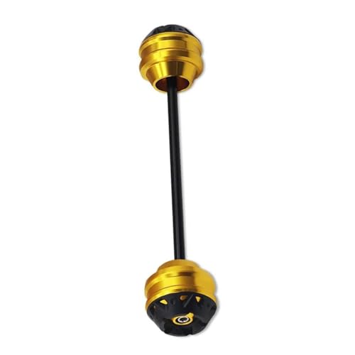 HIZORB Motorrad-Radschutz Motorrad Vorne Hinterrad Gabel Slider Achse Crash Schutz Kappe Für Suzuki GSX-S750 2015-2018 2019 2020 2021(Front Gold) von HIZORB