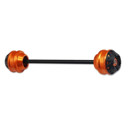 HIZORB Motorrad-Radschutz Motorrad Vorne Hinterrad Gabel Slider Achse Crash Schutz Kappe Für Suzuki GSX-S750 2015-2018 2019 2020 2021(Rear Orange) von HIZORB