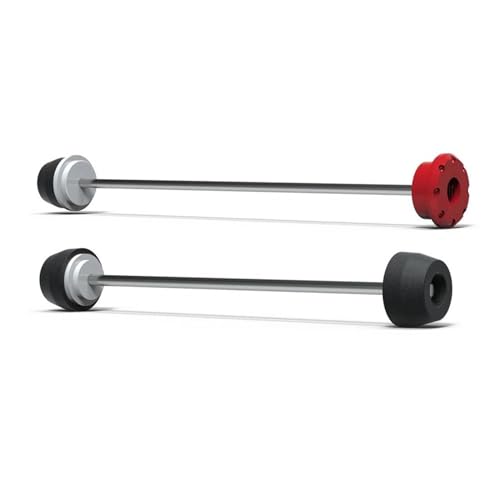 HIZORB Motorrad-Radschutz Motorradzubehör Vorne Hinterrad Achse Gabel Crash Slider Für Aprilia RSV4 RR 2015–2019 2020(Front-Rear (red)) von HIZORB
