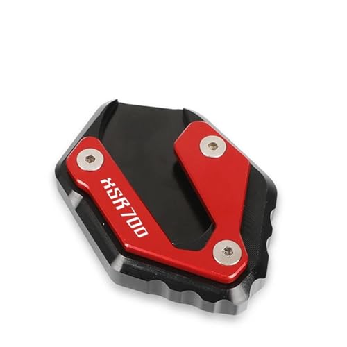 HIZORB Seitenständer Fuß-Seitenständer Für Yamaha XSR 700 2015-2019 2020 2021 2022 2023 Motorrad-Vergrößerungs-Parkständer-Verlängerungsplatte Pedal(Rosso) von HIZORB