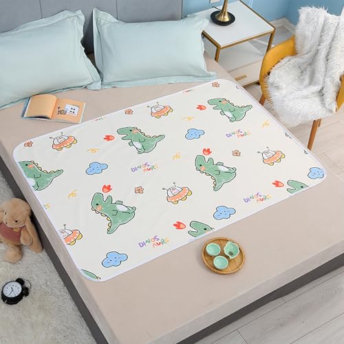 Bettunterlage Wasserdicht Kinder, Kidmat Bettunterlage, Safenights – Matratzenschutz, Inkontinenz Bettunterlage Waschbar für Trockene Betten und Entspannte Nächte (M, 70 * 90cm) von HItianya
