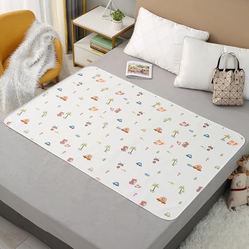 Bettunterlage Wasserdicht Kinder, Kidmat Bettunterlage, Safenights – Matratzenschutz, Inkontinenz Bettunterlage Waschbar für Trockene Betten und Entspannte Nächte (P, 100 * 150cm) von HItianya