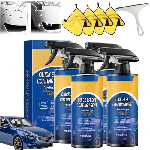 Drachenkind Autolack Spray, Sopami Spray Auto, Quick Effect Coating Agent, Auto-Beschichtungsspray den Fahrzeugschutz, Persistent Type Kratzerentferner für Autos (4pc) von HItianya