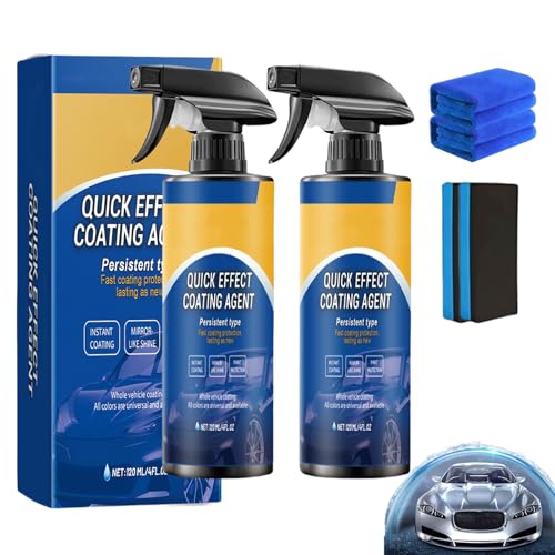 Gluckaro Autobeschichtungsspray, Advanced Car Quick-acting Coating Agent Spray, 3 in 1 Hochschutz-Auto-Beschichtungsspray, Auto Beschichtungsspray Für Glanz Und Schutz (2) von HItianya