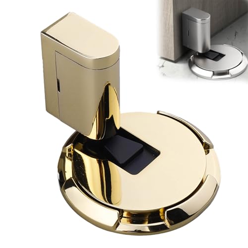 Pleasantk Door Wedge Stopper, Mechanischer BodentüRstopper, Punch Free Invisible Door Stopper with Self-Adhesive & Screws, Windproof Stable Secure for All Floor Types and Door (B) von HItianya