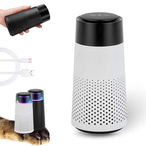 Purrair - Luftreiniger, Leise und Schnell Wirkend, Furfresh - Eliminiere KatzengerüChe Auf Autopilot, Ein RevolutionäRes Luftreinigungssystem, Das Speziell füR Tierhaushalte Entwickelt Wurde (Weiß) von HItianya