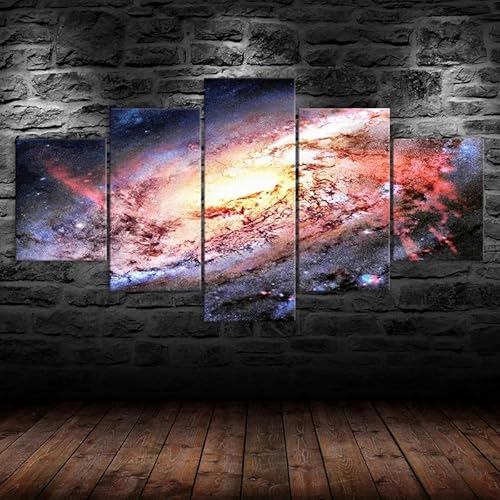 HJDGLP leinwand bilder 5 Teilig wandbilder wohnzimmer schlafzimmer wanddeko,leinwände poster & kunstdrucke,bilder mit rahmen,Universum Weltraum Galaxie Nebel,Kreative Geschenke 150x80cm HJDGLP leinwand bilder 5 Teilig wandbilder wohnzimmer schlafzimmer wanddeko,leinwände poster & kunstdrucke,bilder mit rahmen,Universum Weltraum Galaxie Nebel,Kreative Geschenke 150x80cm von HJDGLP