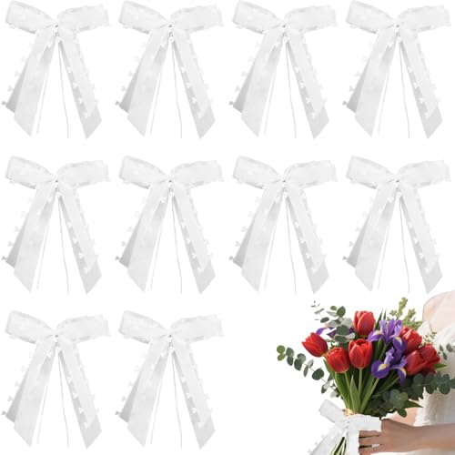 10 Stück Autoschmuck Hochzeit,Autoschleifen Hochzeit,Hochzeitsdeko,Just Married Auto,Schleifen Hochzeit,Weiß Organza Mit Herzen Schleifen,für Autoschmuck,Party,Wedding,Geburtstag Geschenverpackung 10 Stück Autoschmuck Hochzeit,Autoschleifen Hochzeit,Hochzeitsdeko,Just Married Auto,Schleifen Hochzeit,Weiß Organza Mit Herzen Schleifen,für Autoschmuck,Party,Wedding,Geburtstag Geschenverpackung von HJDJBD