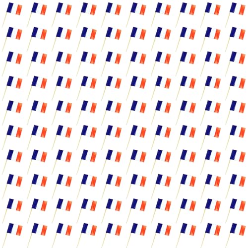 100 Stück Länder Flagge Zahnstocher Flagge,Zahnstocher Mit Fähnchen,Obst Picker Papier Kuchen Topper Sticks,Zahnstocher Flaggen,Cocktail Picks Mit Doppelseitig Druck,für Party Deko (Frankreich) 100 Stück Länder Flagge Zahnstocher Flagge,Zahnstocher Mit Fähnchen,Obst Picker Papier Kuchen Topper Sticks,Zahnstocher Flaggen,Cocktail Picks Mit Doppelseitig Druck,für Party Deko (Frankreich) von HJDJBD