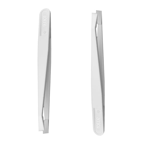 2 Stück Weiß Plastik Pinzette,Kunststoffpinzette,Antistatisch Staubfrei,Sterile Pinzetten Einmal Medizinisch,Einmalpinzetten Steril,Antistatische Repair Tool,Alkalibeständig Und Hitzebeständige Säure von HJDJBD