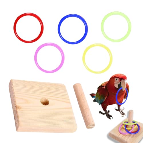 HJDJBD Vogel-Intelligence-Trainings-Spielzeug Aus Holz,Wellensittich Spielzeug,Vogelspielzeug,Buntes Stapelring,Spielplatz Blöcke,Drehspielzeug,für Wellensittiche Und Anderen Ziervögeln Zu Wecken. HJDJBD Vogel-Intelligence-Trainings-Spielzeug Aus Holz,Wellensittich Spielzeug,Vogelspielzeug,Buntes Stapelring,Spielplatz Blöcke,Drehspielzeug,für Wellensittiche Und Anderen Ziervögeln Zu Wecken. von HJDJBD