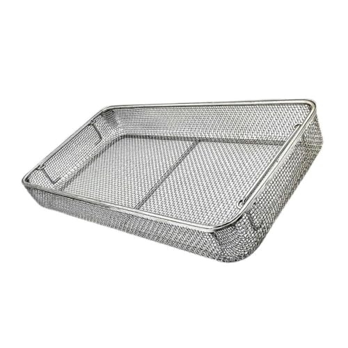 HJDSUDU Medizinischer Desinfektions-Reinigungskorb aus Edelstahl 304, Ultraschall-Reinigungskorb für chirurgische Instrumente, Sterilisationstablett mit perforierten Netzkörben,48 * 28 * 7cm HJDSUDU Medizinischer Desinfektions-Reinigungskorb aus Edelstahl 304, Ultraschall-Reinigungskorb für chirurgische Instrumente, Sterilisationstablett mit perforierten Netzkörben,48 * 28 * 7cm von HJDSUDU