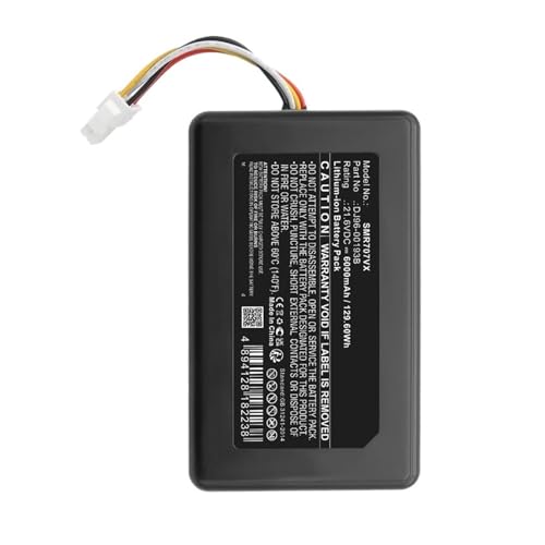 HJFGHDDS 6000 mAh Lithium-Ersatzakku DJ96-00193B, kompatibel mit Samsung PowerBot R7065, R7070, R7090, VR7000, R7040, VR1AM7010UW/AA, VR1AM7040WG/AA Roboterstaubsauger von HJFGHDDS