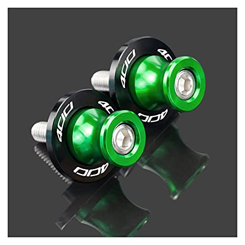 HJFJZ 8MM Für Kawa-saki Z400 Z 400 2018-2020 Motorrad Schwingenspulen Slider Schwingenständer Zubehör Schwinge Ständer Schraube (Farbe : Green) von HJFJZ