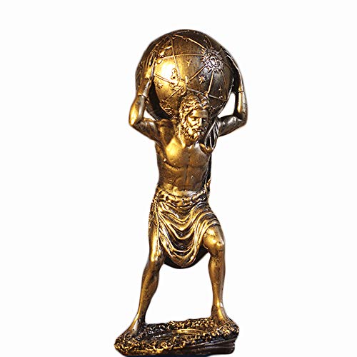 HJGHY Atlas Statue, Bronze Griechischer Titanatlas der die Weltstatue trägt Römischer Gott des Himmels und Astronomie-Skulptur HJGHY Atlas Statue, Bronze Griechischer Titanatlas der die Weltstatue trägt Römischer Gott des Himmels und Astronomie-Skulptur von HJGHY