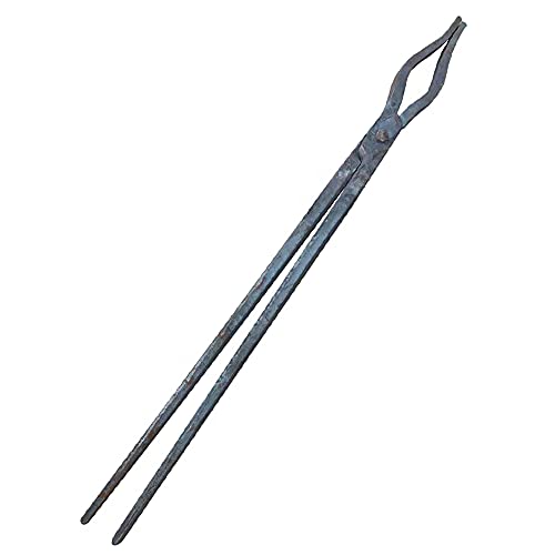Schmiedezange Flachzange Schmiedezange Rundnasige Schmiedezange 40-100cm Schmiedezange for Amboss Making Knife Ingenieur Schmiedeschmiede,50cm von HJGHY