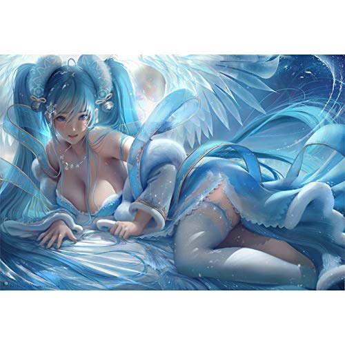 HJGJJ DIY 5D Diamond Painting, Nach Nummer Kit, Sexy Anime Girl, Runde Diamant Stickmosaik, Artwork Home Decoration(19.7x27.6inch) von HJGJJ